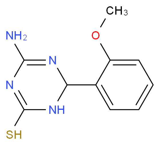 4-Amino-6-(2-methoxyphenyl)-1,6-dihydro-1,3,5-triazine-2-thiol_Molecular_structure_CAS_)