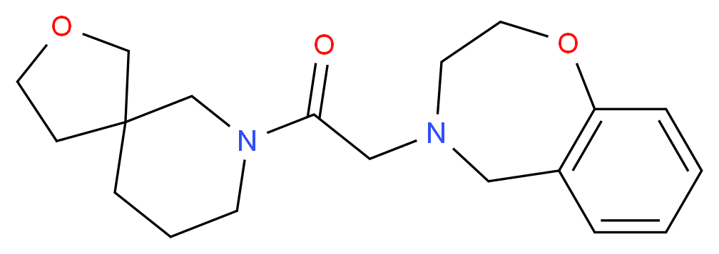 4-[2-(2-oxa-7-azaspiro[4.5]dec-7-yl)-2-oxoethyl]-2,3,4,5-tetrahydro-1,4-benzoxazepine_Molecular_structure_CAS_)