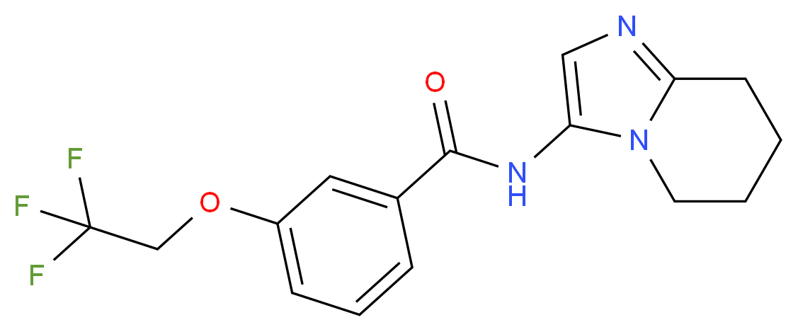 N-(5,6,7,8-tetrahydroimidazo[1,2-a]pyridin-3-yl)-3-(2,2,2-trifluoroethoxy)benzamide_Molecular_structure_CAS_)