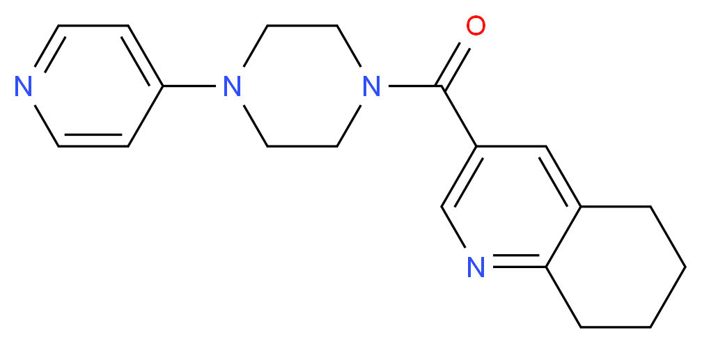 3-[(4-pyridin-4-ylpiperazin-1-yl)carbonyl]-5,6,7,8-tetrahydroquinoline_Molecular_structure_CAS_)