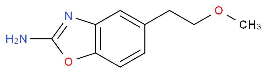 5-(2-methoxyethyl)-1,3-benzoxazol-2-amine_Molecular_structure_CAS_)
