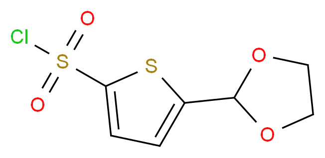 5-(1,3-Dioxolan-2-yl)thiophene-2-sulphonyl chloride, tech_Molecular_structure_CAS_871825-61-5)