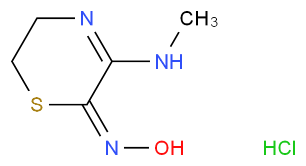5,6-Dihydro-3-(methylamino)-2H-1,4-thiazin-2-one Oxime Hydrochloride_Molecular_structure_CAS_112233-23-5)