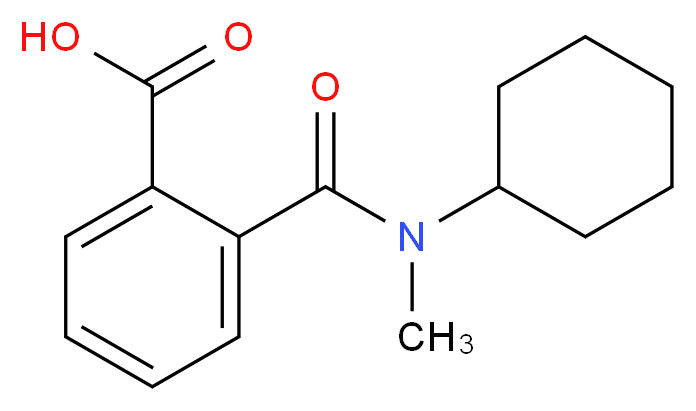 2-{[cyclohexyl(methyl)amino]carbonyl}benzoic acid_Molecular_structure_CAS_)