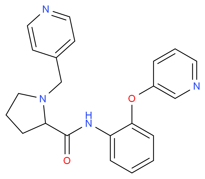 1-(4-pyridinylmethyl)-N-[2-(3-pyridinyloxy)phenyl]prolinamide_Molecular_structure_CAS_)