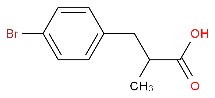 3-(4-Bromophenyl)-2-methylpropanoic acid_Molecular_structure_CAS_)