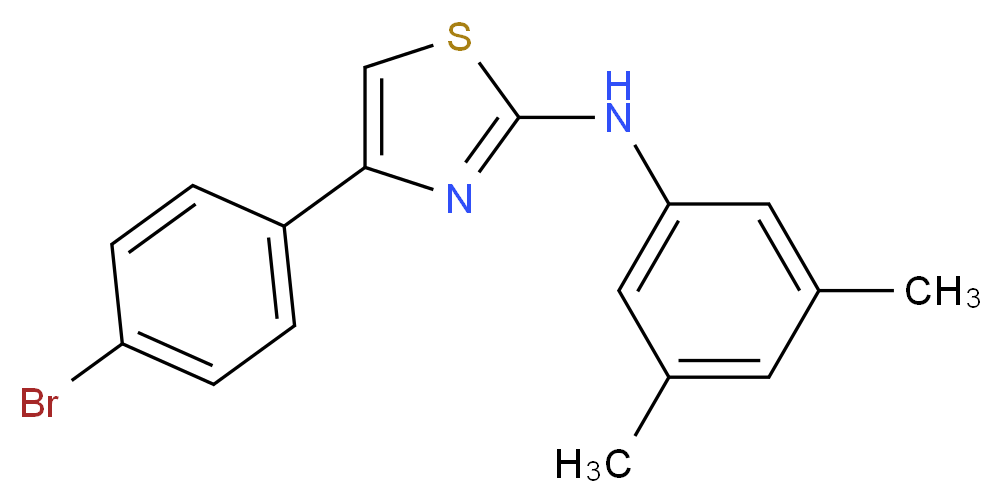 4-(4-bromophenyl)-N-(3,5-dimethylphenyl)-1,3-thiazol-2-amine_Molecular_structure_CAS_)