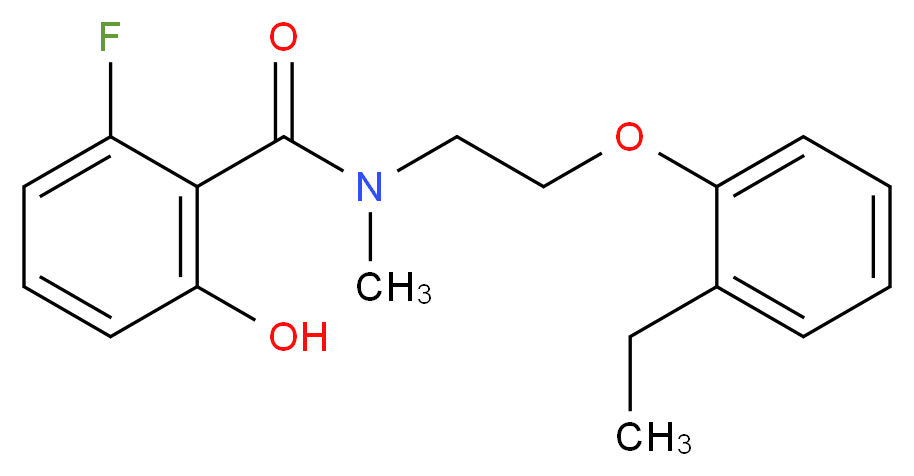 N-[2-(2-ethylphenoxy)ethyl]-2-fluoro-6-hydroxy-N-methylbenzamide_Molecular_structure_CAS_)