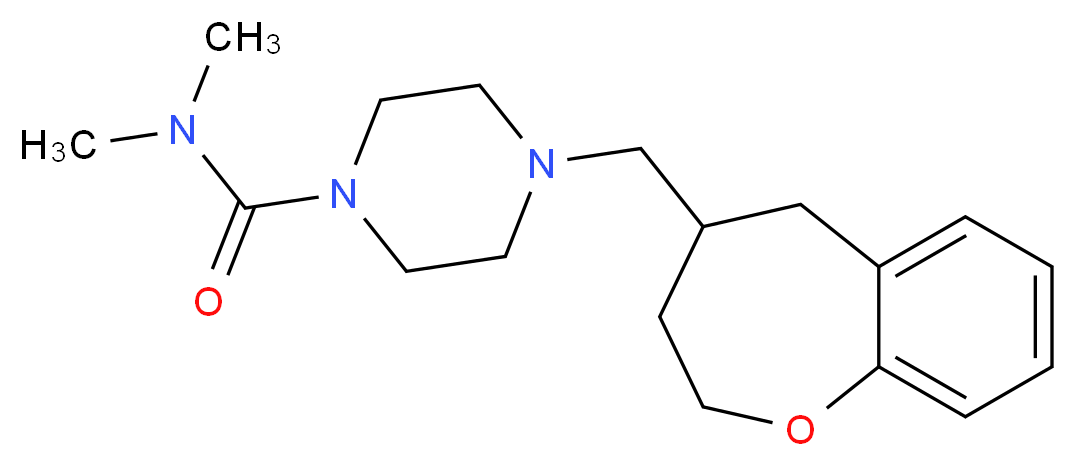 N,N-dimethyl-4-(2,3,4,5-tetrahydro-1-benzoxepin-4-ylmethyl)piperazine-1-carboxamide_Molecular_structure_CAS_)