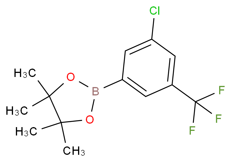 3-Chloro-5-(trifluoromethyl)benzeneboronic acid pinacol ester_Molecular_structure_CAS_942069-65-0)