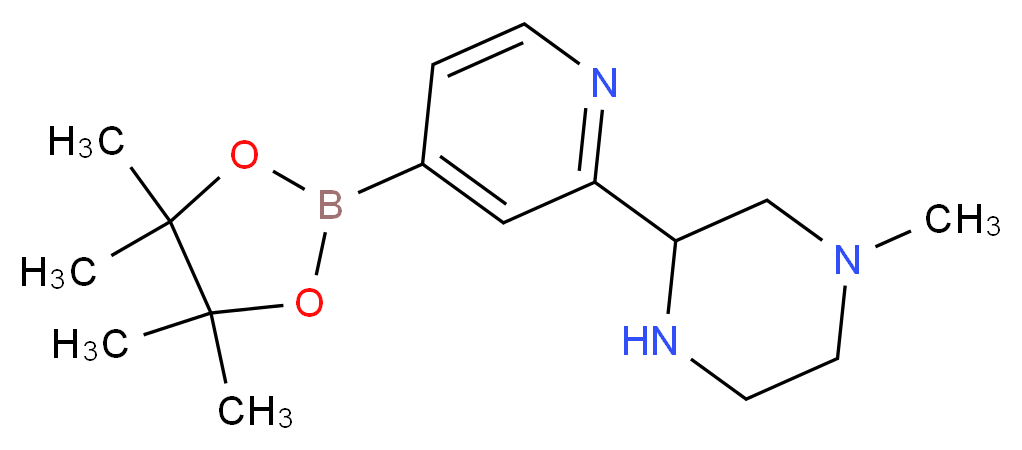 1-METHYL-5-[4-(4,4,5,5-TETRAMETHYL-1,3,2-DIOXABOROLAN-2-YL)PYRIDIN-2-YL]PIPERAZINE_Molecular_structure_CAS_832114-09-7)