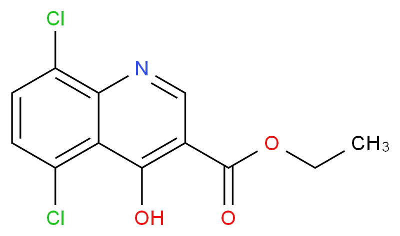 5,8-DICHLORO-4-HYDROXYQUINOLINE-3-CARBOXYLIC ACID ETHYL ESTER_Molecular_structure_CAS_35975-58-7)