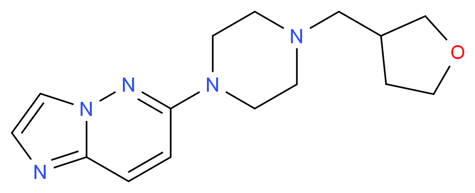6-[4-(tetrahydrofuran-3-ylmethyl)piperazin-1-yl]imidazo[1,2-b]pyridazine_Molecular_structure_CAS_)