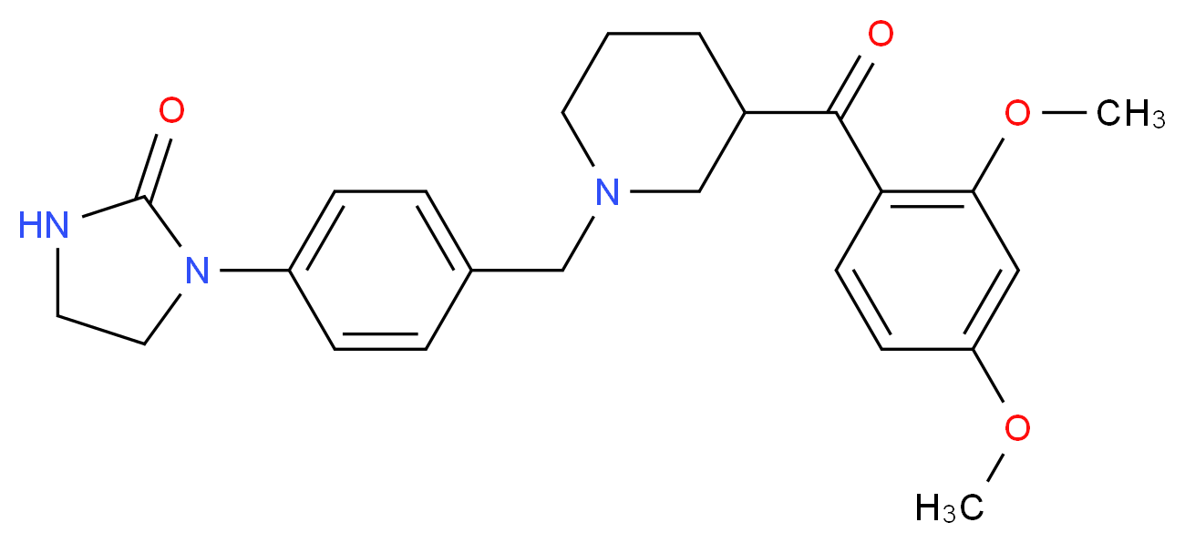 1-(4-{[3-(2,4-dimethoxybenzoyl)-1-piperidinyl]methyl}phenyl)-2-imidazolidinone_Molecular_structure_CAS_)