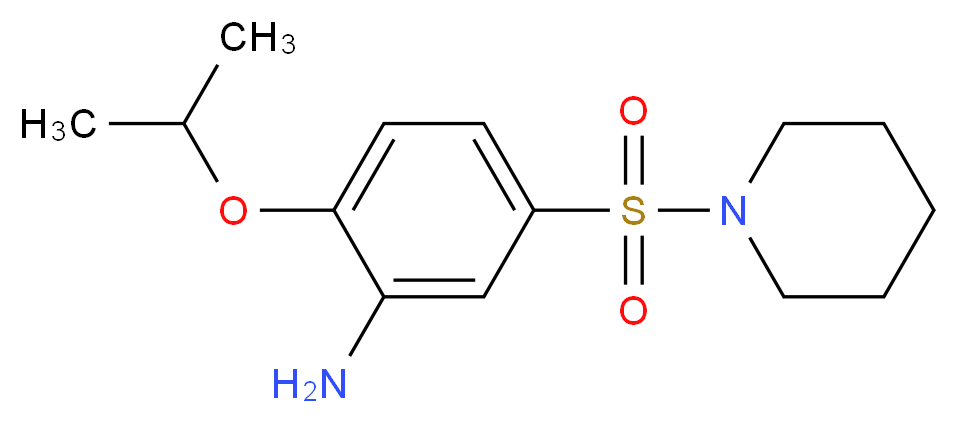 2-isopropoxy-5-(piperidin-1-ylsulfonyl)aniline_Molecular_structure_CAS_)