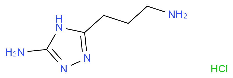 5-(3-aminopropyl)-4H-1,2,4-triazol-3-amine hydrochloride_Molecular_structure_CAS_)