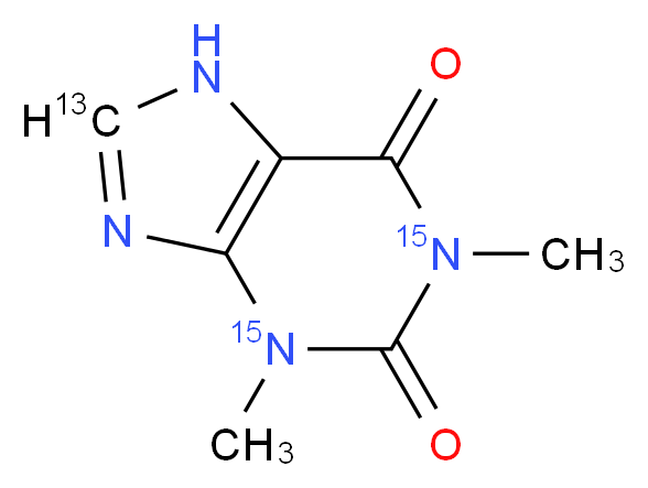 Theophylline-1,3-15N2,13C_Molecular_structure_CAS_)