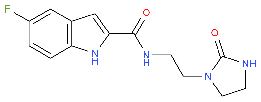 5-fluoro-N-[2-(2-oxo-1-imidazolidinyl)ethyl]-1H-indole-2-carboxamide_Molecular_structure_CAS_)