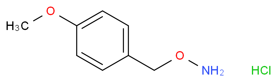 1-[(Aminooxy)methyl]-4-methoxybenzene hydrochloride_Molecular_structure_CAS_876-33-5)