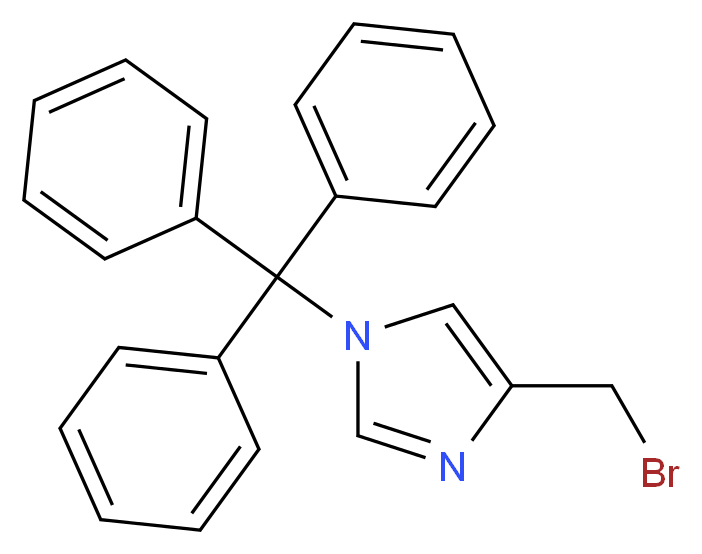 4-(BroMoMethyl)-1-trityl-1H-iMidazole_Molecular_structure_CAS_562074-49-1)