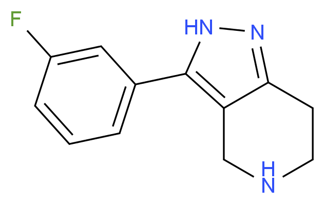 3-(3-Fluorophenyl)-4,5,6,7-tetrahydro-2H-pyrazolo[4,3-c]pyridine_Molecular_structure_CAS_916423-50-2)