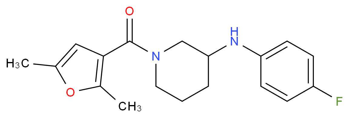 1-(2,5-dimethyl-3-furoyl)-N-(4-fluorophenyl)-3-piperidinamine_Molecular_structure_CAS_)