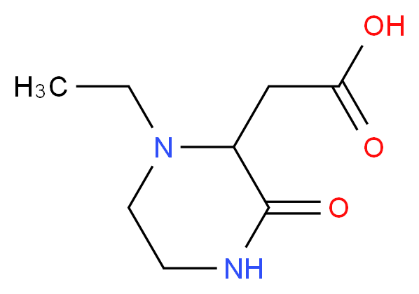 (1-Ethyl-3-oxopiperazin-2-yl)acetic acid_Molecular_structure_CAS_)