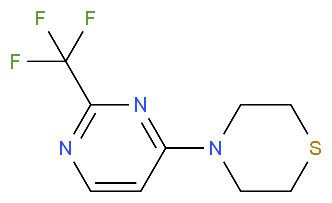 4-[2-(trifluoromethyl)pyrimidin-4-yl]thiomorpholine_Molecular_structure_CAS_)