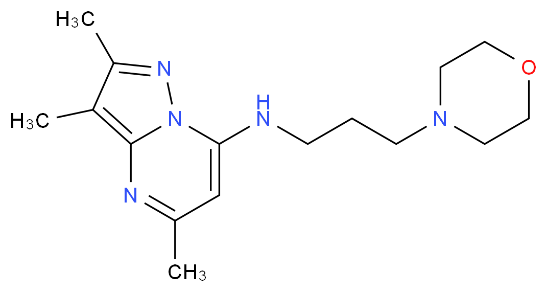 2,3,5-trimethyl-N-(3-morpholin-4-ylpropyl)pyrazolo[1,5-a]pyrimidin-7-amine_Molecular_structure_CAS_)