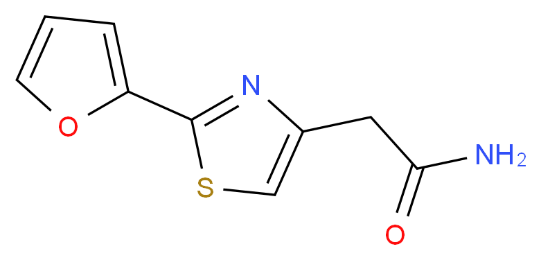 2-[2-(furan-2-yl)-1,3-thiazol-4-yl]acetamide_Molecular_structure_CAS_)