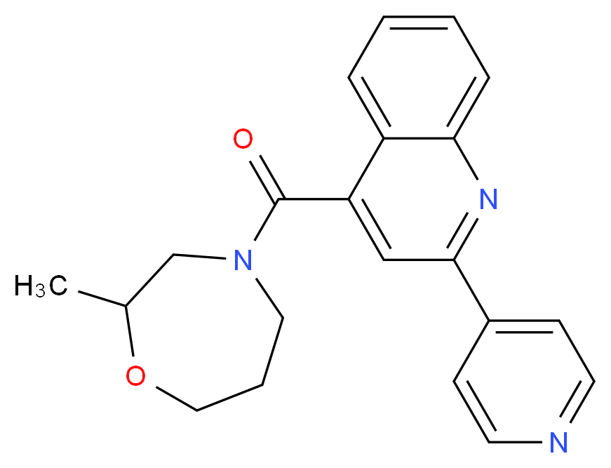 4-[(2-methyl-1,4-oxazepan-4-yl)carbonyl]-2-(4-pyridinyl)quinoline_Molecular_structure_CAS_)