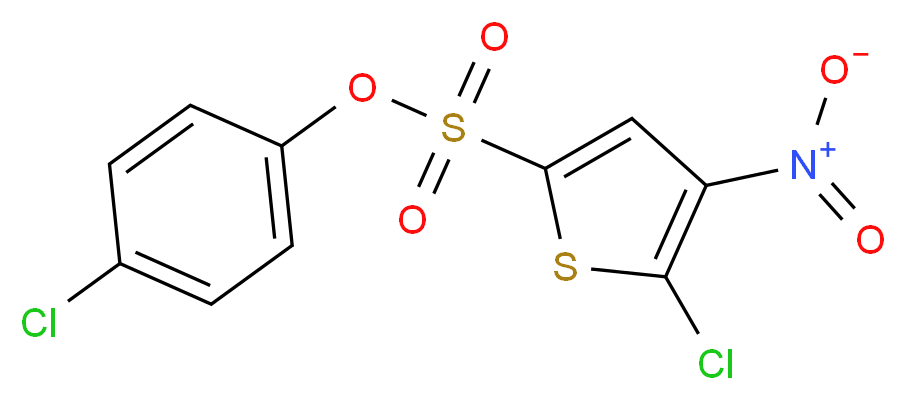 4-chlorophenyl 5-chloro-4-nitrothiophene-2-sulphonate_Molecular_structure_CAS_)