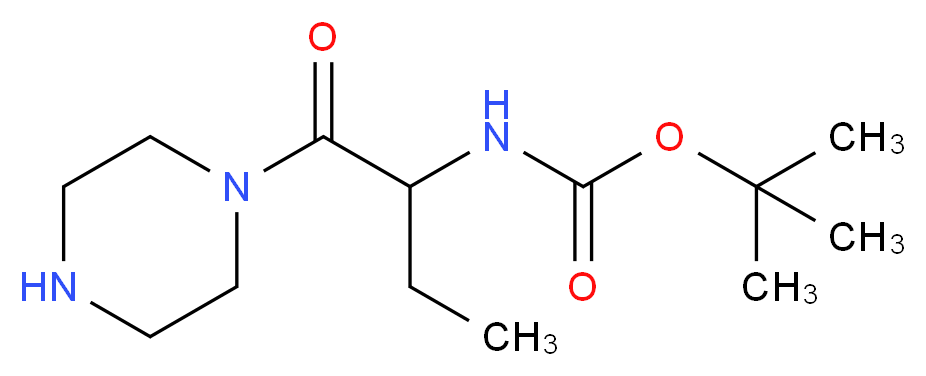 tert-butyl N-[1-oxo-1-(piperazin-1-yl)butan-2-yl]carbamate_Molecular_structure_CAS_)