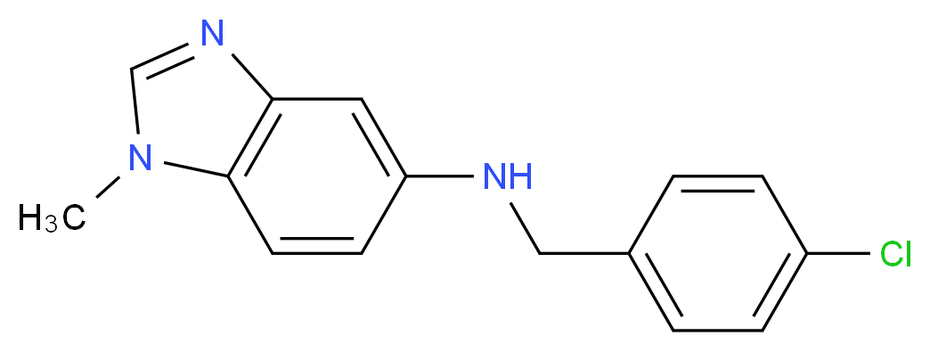 (4-Chloro-benzyl)-(1-methyl-1H-benzoimidazol-5-yl)-amine_Molecular_structure_CAS_)