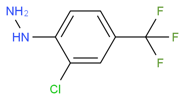 2-Chloro-4-(trifluoromethyl)phenyl hydrazine_Molecular_structure_CAS_86398-98-3)