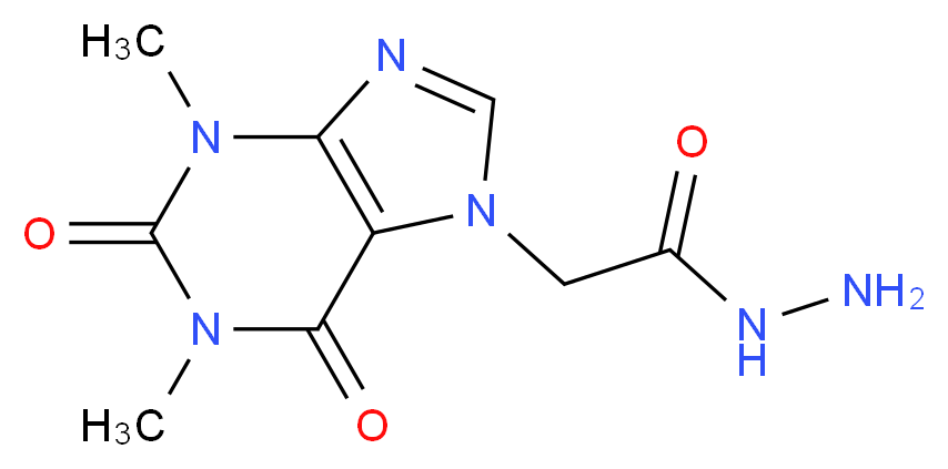 2-(1,3-dimethyl-2,6-dioxo-2,3,6,7-tetrahydro-1H-purin-7-yl)acetohydrazide_Molecular_structure_CAS_)