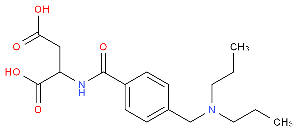 2-({4-[(dipropylamino)methyl]benzoyl}amino)succinic acid_Molecular_structure_CAS_)