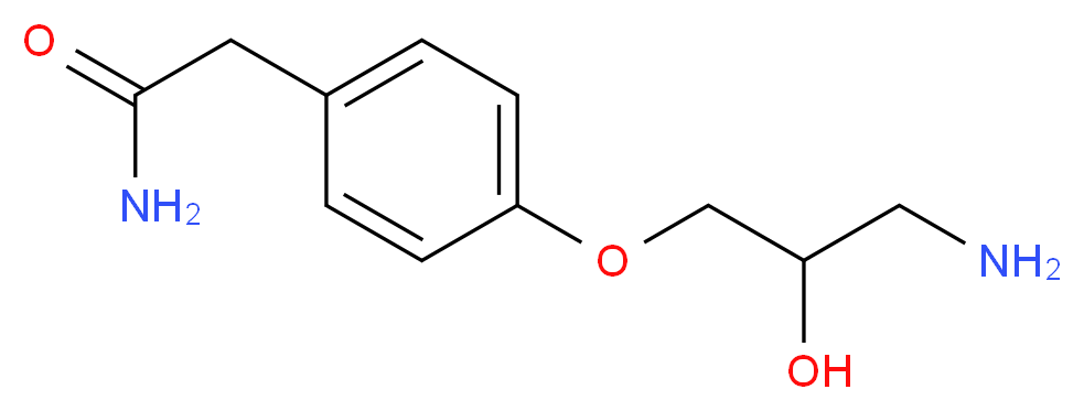 4-(3-Amino-2-hydroxypropoxy)phenylacetamide_Molecular_structure_CAS_81346-71-6)