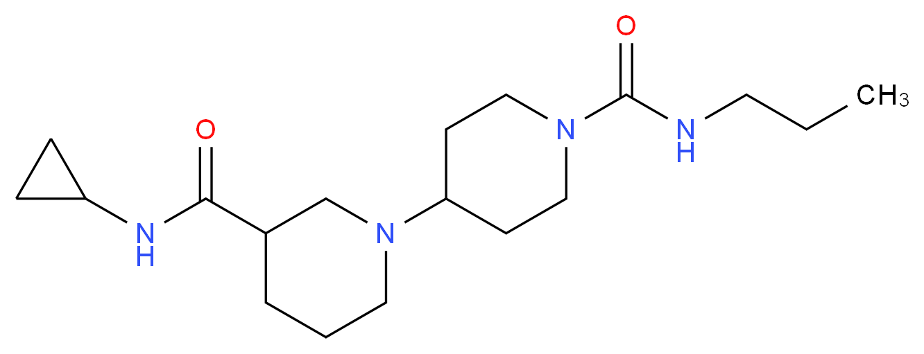 N~3~-cyclopropyl-N~1~'-propyl-1,4'-bipiperidine-1',3-dicarboxamide_Molecular_structure_CAS_)