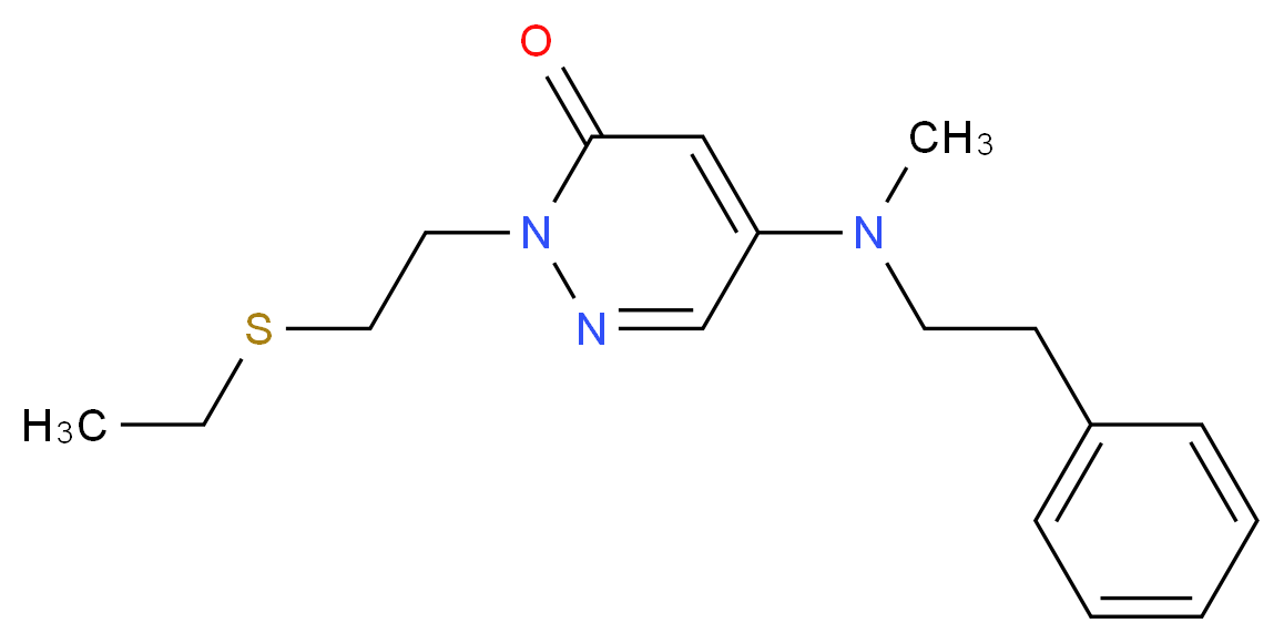 2-[2-(ethylthio)ethyl]-5-[methyl(2-phenylethyl)amino]-3(2H)-pyridazinone_Molecular_structure_CAS_)