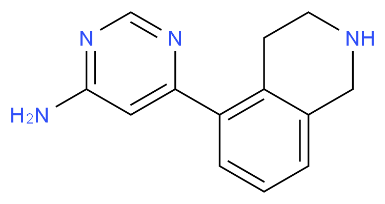 6-(1,2,3,4-tetrahydroisoquinolin-5-yl)pyrimidin-4-amine_Molecular_structure_CAS_)