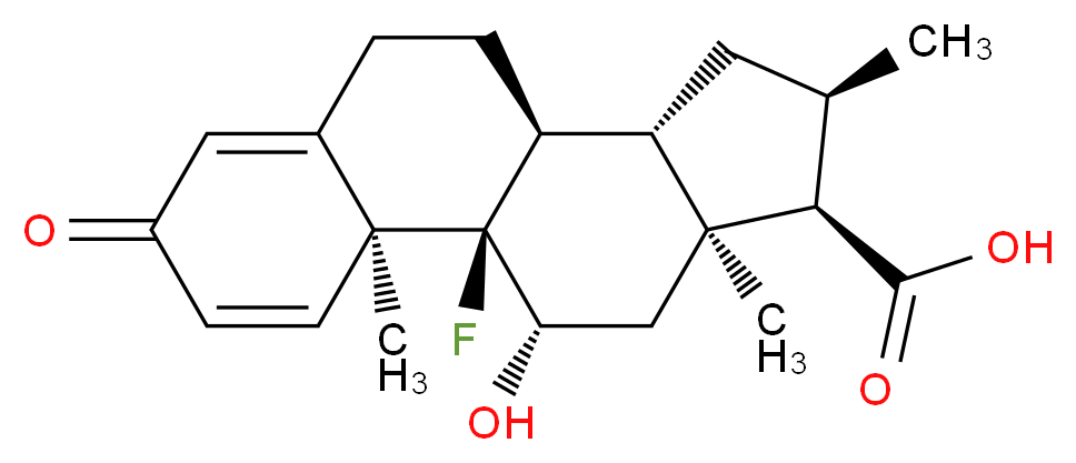 17β-Carboxy-17-desoxy Dexamethasone_Molecular_structure_CAS_75262-69-0)