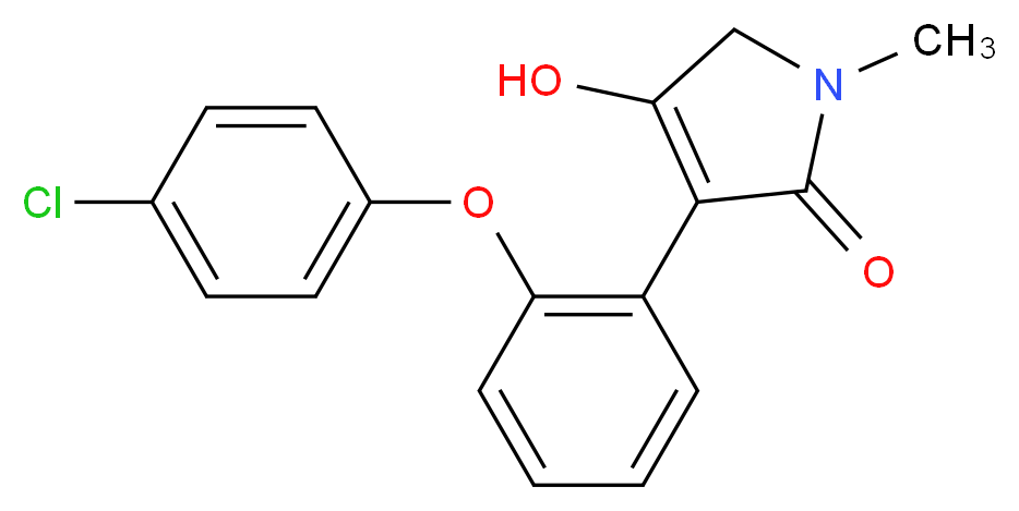 3-[2-(4-Chlorophenoxy)phenyl]-1,5-dihydro-4-hydroxy-1-methyl-2H-pyrrol-2-one_Molecular_structure_CAS_934996-78-8)