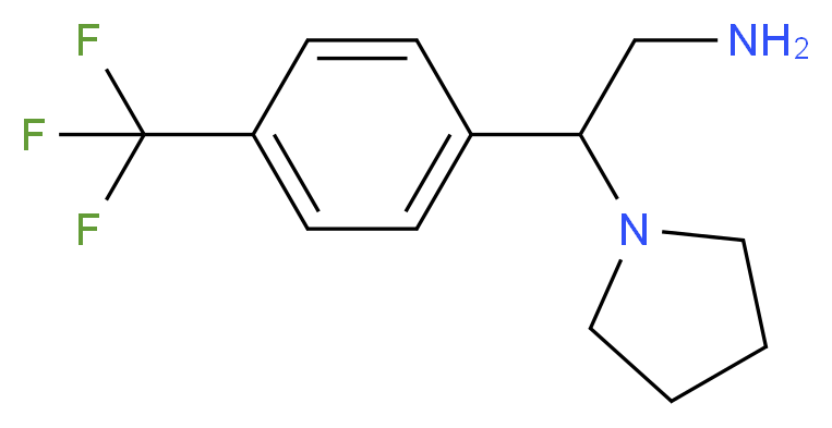 2-Pyrrolidinyl-2-[4-(trifluoromethyl)phenyl]ethylamine_Molecular_structure_CAS_)