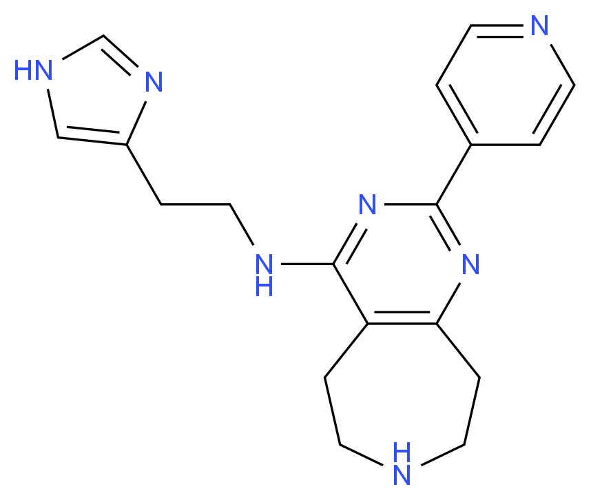N-[2-(1H-imidazol-4-yl)ethyl]-2-pyridin-4-yl-6,7,8,9-tetrahydro-5H-pyrimido[4,5-d]azepin-4-amine_Molecular_structure_CAS_)