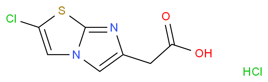 (2-Chloroimidazo[2,1-b][1,3]thiazol-6-yl)-acetic acid hydrochloride_Molecular_structure_CAS_)