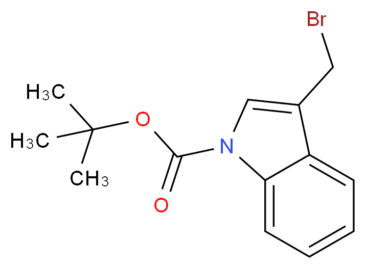 3-(Bromomethyl)-1H-indole, N-BOC protected_Molecular_structure_CAS_96551-21-2)