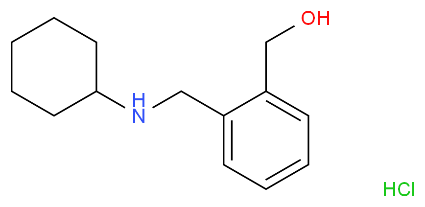 (2-Cyclohexylaminomethyl-phenyl)-methanol hydrochloride_Molecular_structure_CAS_436099-68-2)