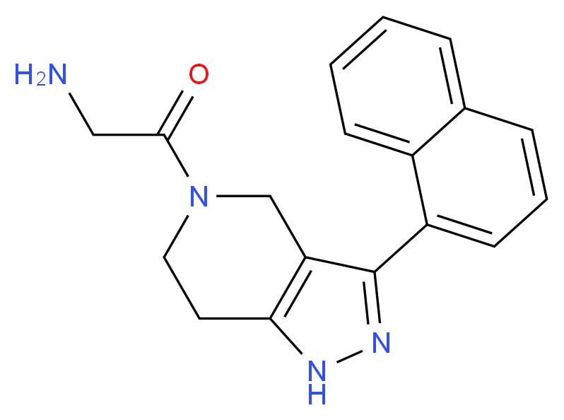 2-[3-(1-naphthyl)-1,4,6,7-tetrahydro-5H-pyrazolo[4,3-c]pyridin-5-yl]-2-oxoethanamine_Molecular_structure_CAS_)