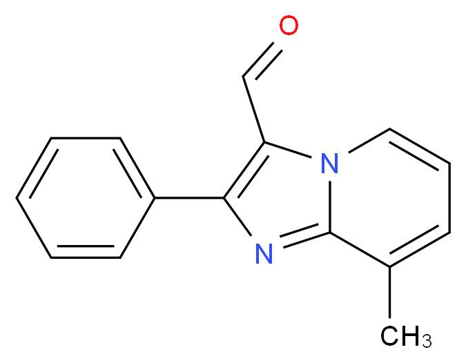 8-Methyl-2-phenylimidazo[1,2-a]pyridine-3-carbaldehyde_Molecular_structure_CAS_)